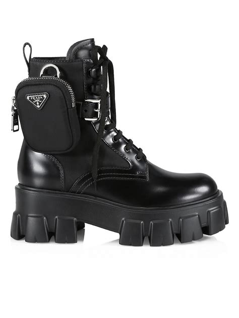 prada combat boots barneys|Designer Prada Barneys at Saks .